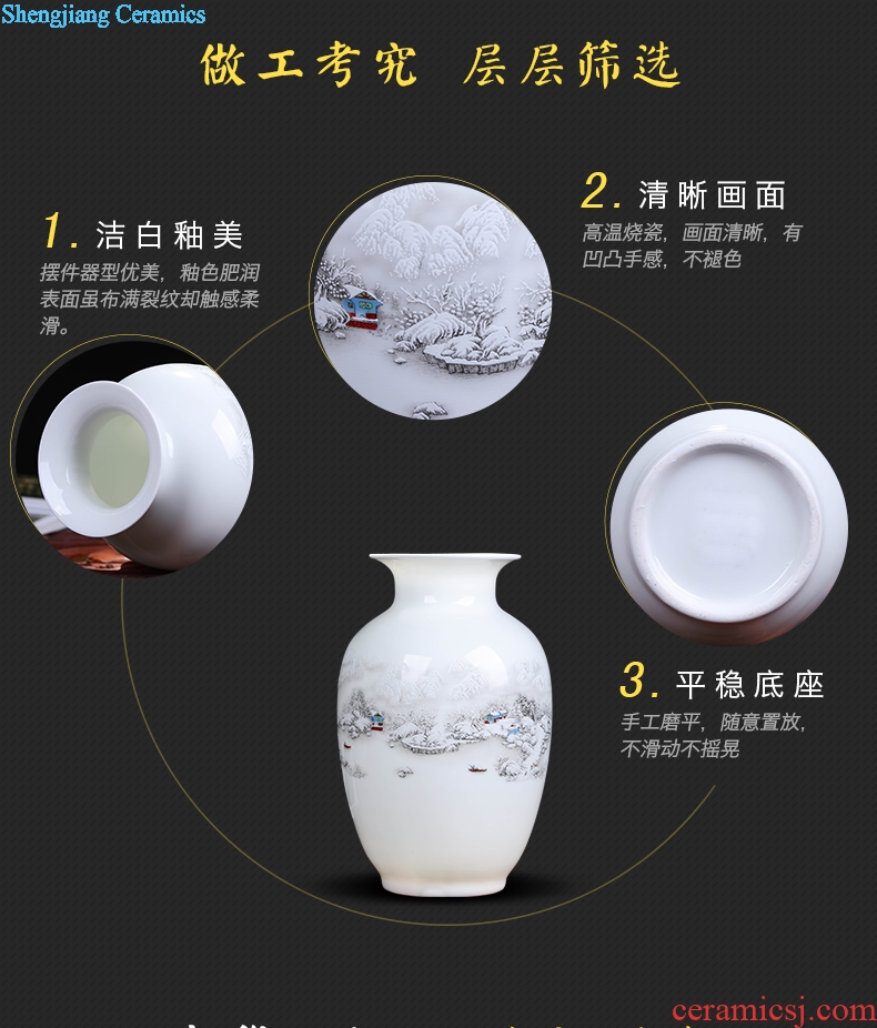 Jingdezhen ceramics floret bottle household act the role ofing is tasted furnishing articles flower arranging rich ancient frame sitting room decoration decoration arts and crafts