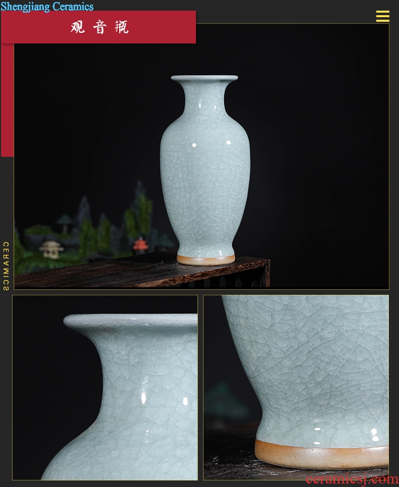 Archaize of jingdezhen ceramics kiln jun porcelain floret bottle of modern household act the role ofing is tasted furnishing articles of handicraft sitting room