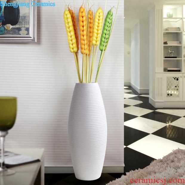 Europe type TV ark contracted sitting room ground vase furnishing articles of jingdezhen ceramics modern large creative dry flower arranging flowers