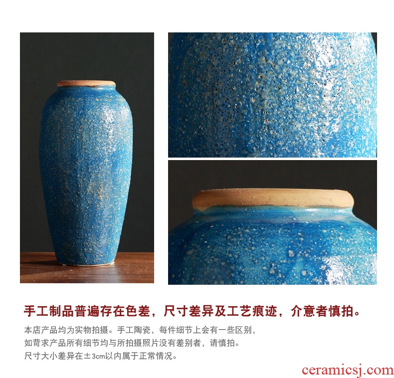 Jingdezhen ceramic flower vases furnishing articles of the sitting room TV ark wine household craft ornaments clay coarse pottery