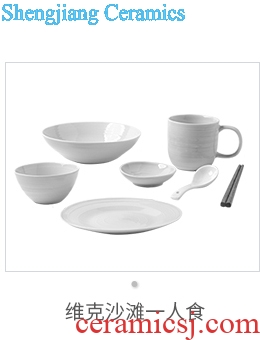 Ijarl million fine Korean suit ceramic tableware home dishes dishes one bowl chopsticks food set marca dragon