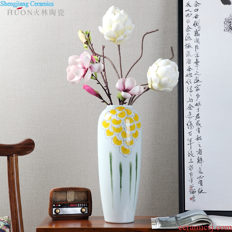 Jingdezhen high temperature ceramic vases, contemporary and contracted desktop TV ark wine accessories creative home furnishing articles