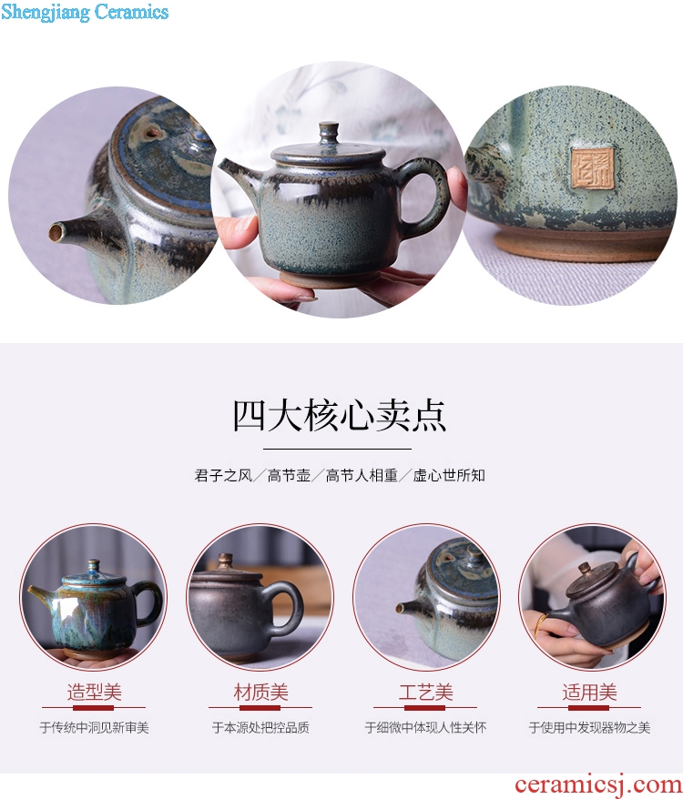 Creative TaoXiChuan jingdezhen ceramics high pure manual section torsional pot of kung fu tea practical single pot of tea