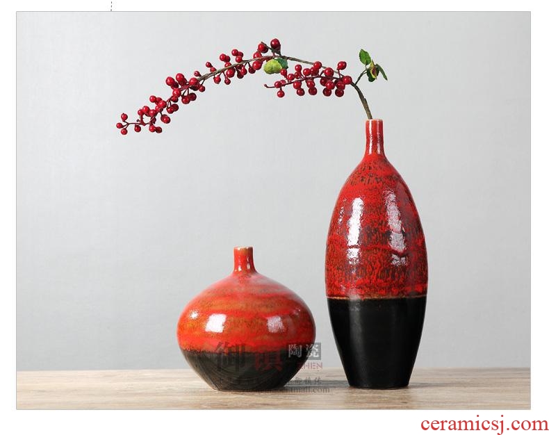 Modern household soft adornment of the sitting room TV ark wine furnishing articles handicraft decoration ideas ceramic vase