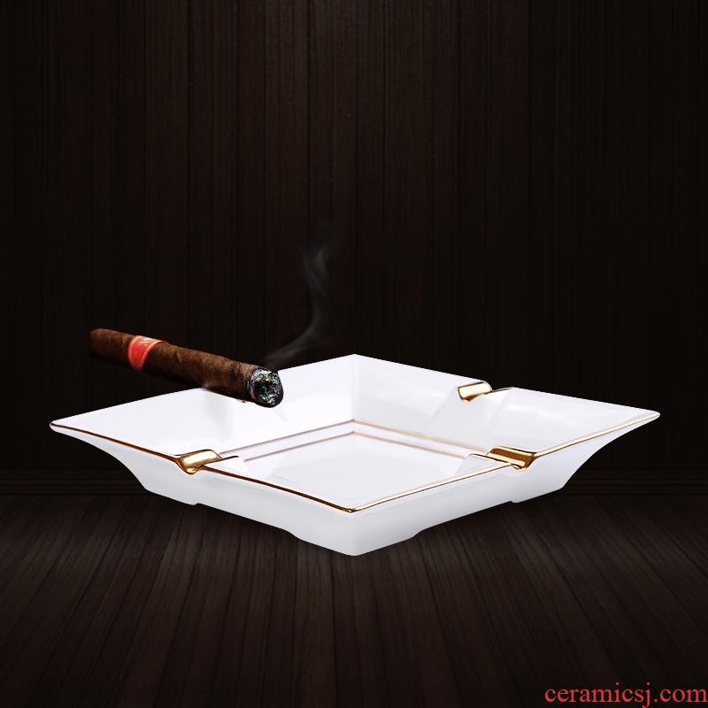 European creative personality ceramic ashtray sitting room for large ashtray birthday gift yanju household cigars