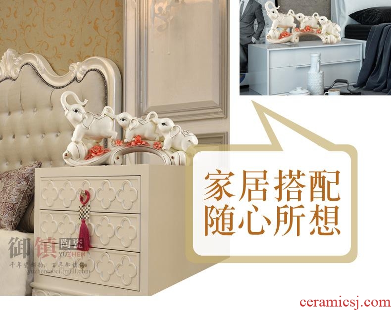 Jingdezhen creative household act the role ofing is tasted lucky elephant handicraft furnishing articles and feng shui like sitting room adornment gift decoration