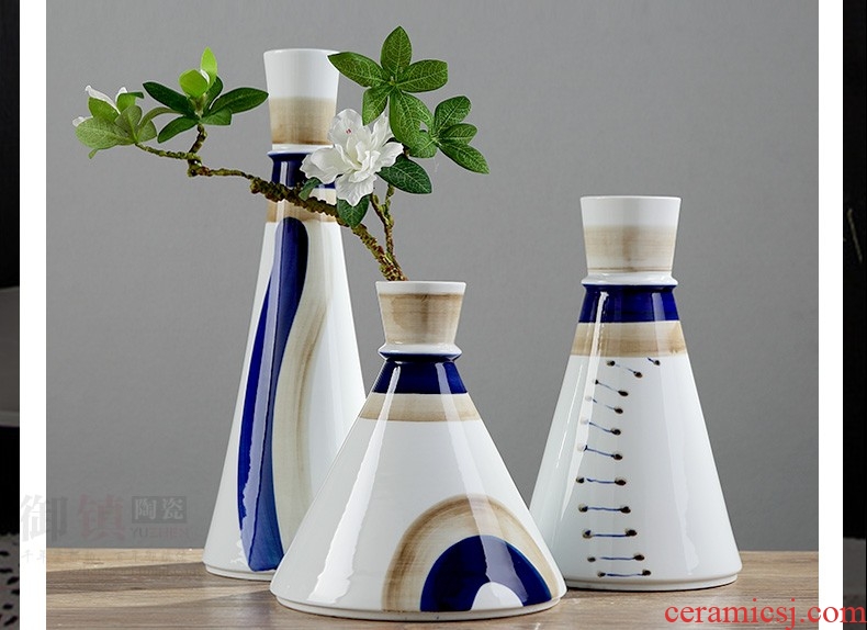 American household adornment furnishing articles furnishing articles soft outfit plugged ceramic vases, creative art TV wine porch decoration