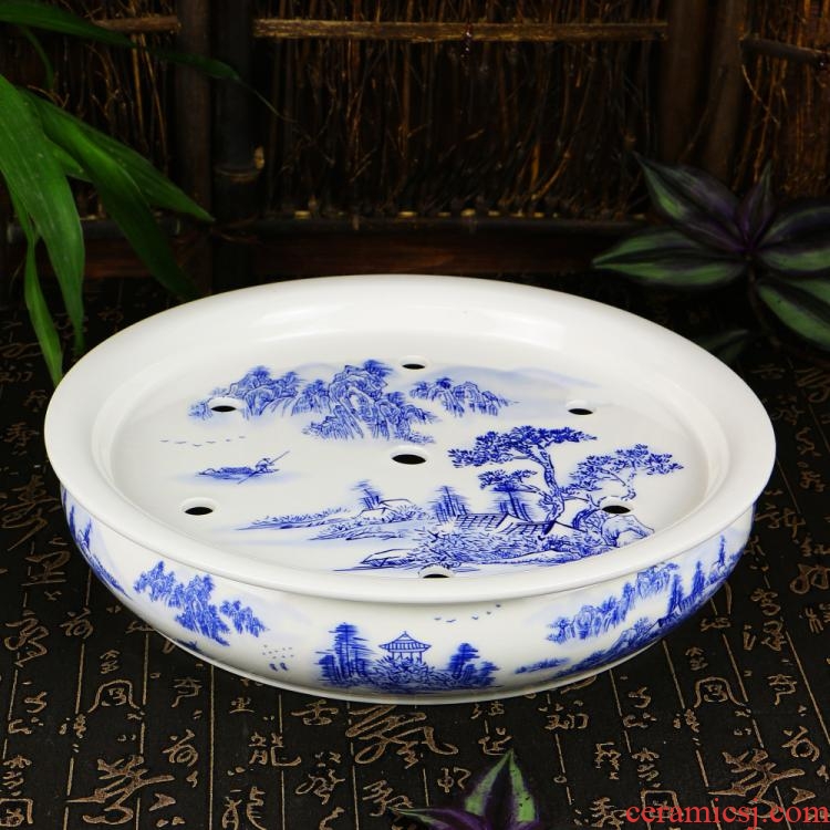 Leopard lam ceramic kung fu tea sets tea tray household small tea tray tea sets tea saucer dish water storage type sea contracted