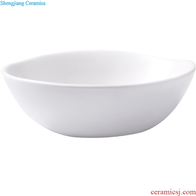 Million jia Nordic ins wind ceramic tableware fruit salad bowl single lovely breakfast household vegetable bowl of ikea