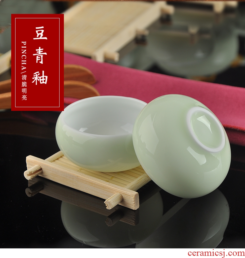DH jingdezhen ceramic cups kung fu tea cups individual cup sample tea cup household single glass ceramic cup