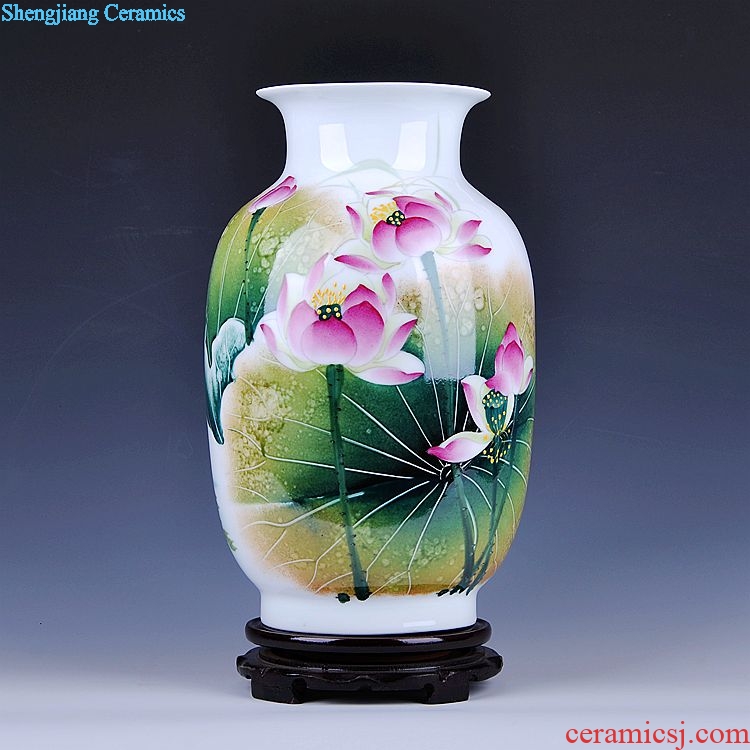 Scenery famous masterpieces, jingdezhen ceramic vase vase hand-painted vase vases, arts and crafts porcelain vase