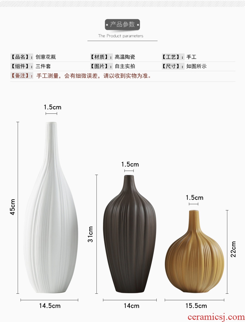 Nordic contracted ceramic vase zen household act the role ofing is tasted the sitting room TV cabinet example room decoration furnishing articles flower arrangement