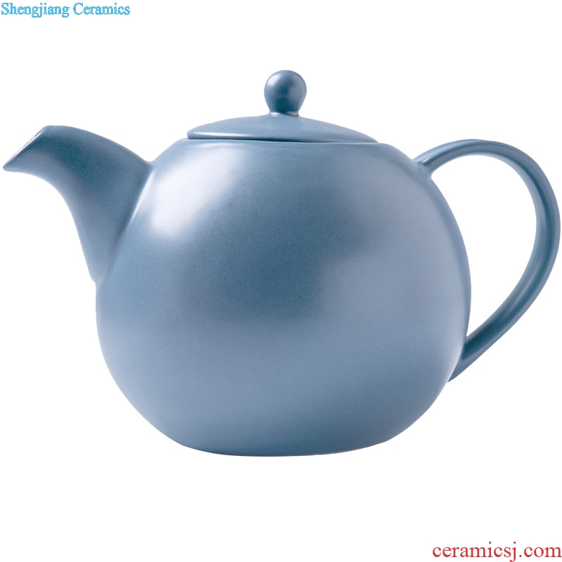 Ijarl million fine ceramic teapot household suit Japanese soup swallowing ceramic mug cup tea set suit Ceylon island