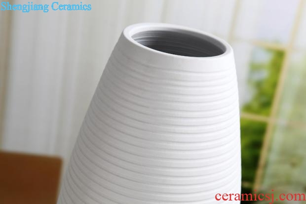 Europe type TV ark contracted sitting room ground vase furnishing articles of jingdezhen ceramics modern large creative dry flower arranging flowers