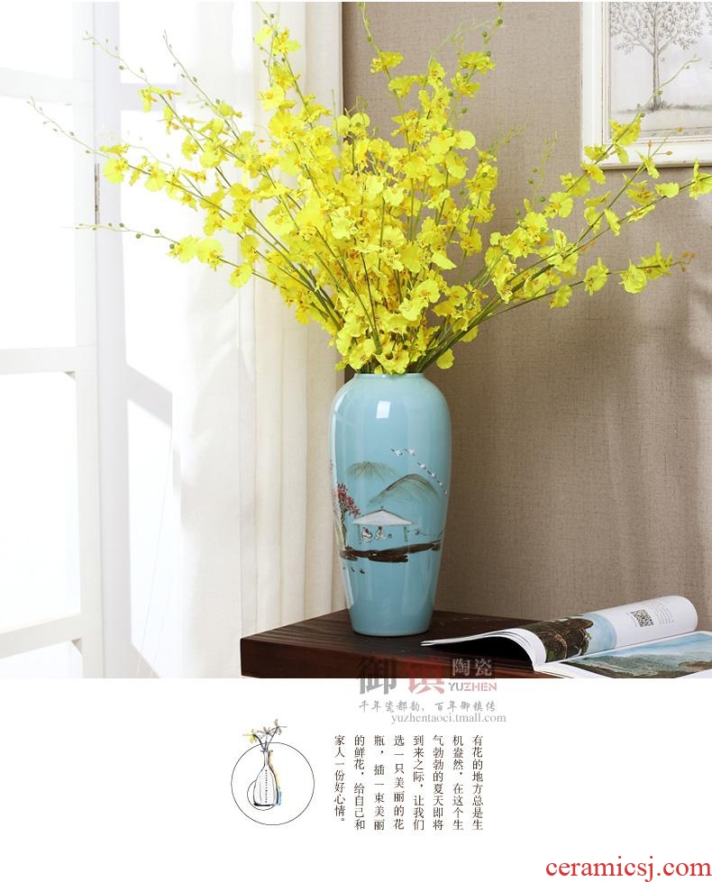 New Chinese style furnishing articles of jingdezhen ceramics vases, flower arrangement, wine cabinet TV ark the sitting room porch household soft adornment