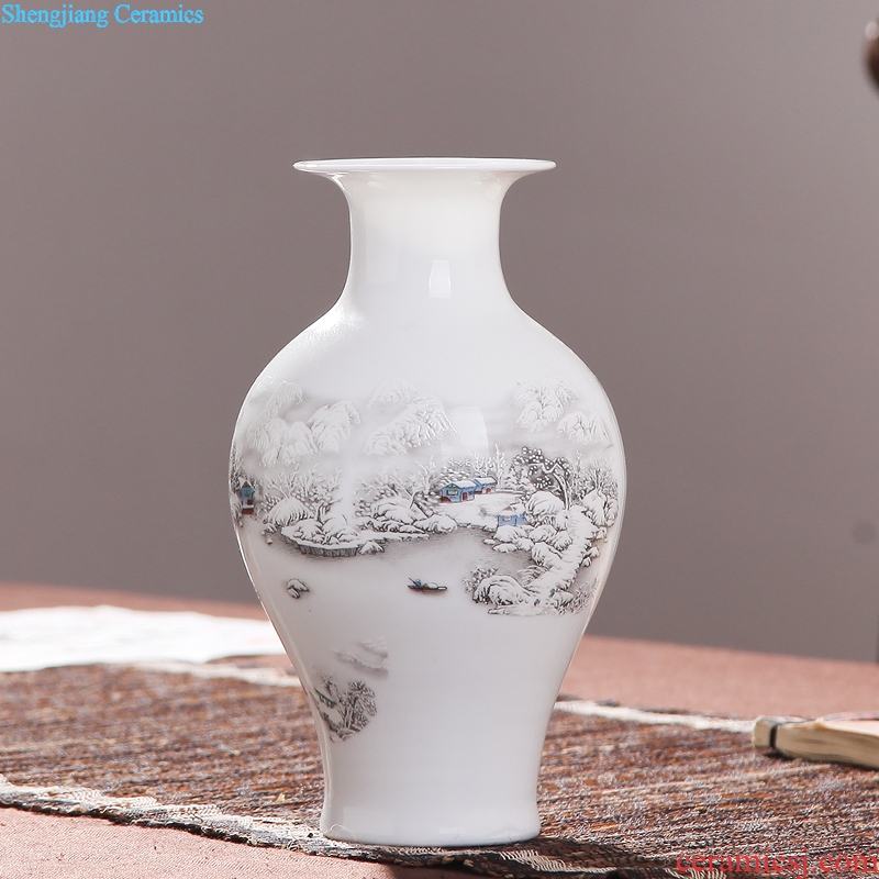 Package mail vase jingdezhen ceramic floret bottle flower arrangement, household act the role ofing is tasted crafts guest dining room decoration