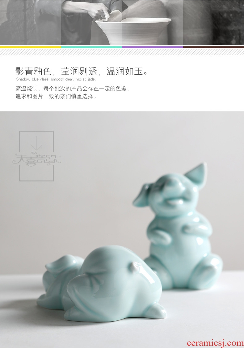 Ideas of modern Chinese style household act the role ofing is tasted furnishing articles sitting room ark ceramic knick-knacks soft adornment wedding gift