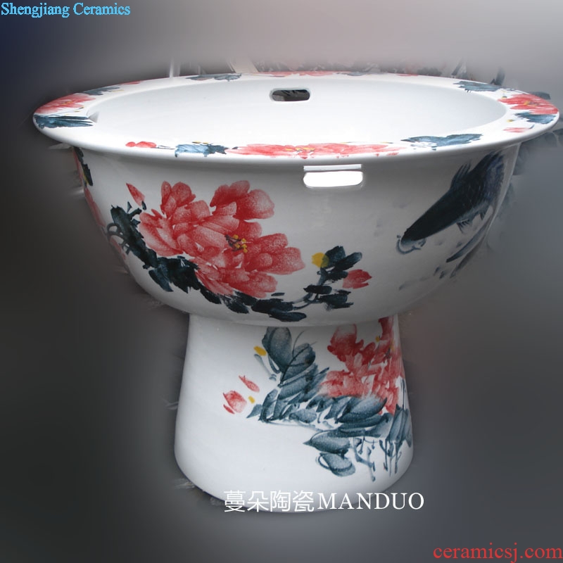 High-grade environmental ceramic porcelain VAT high raise fish a goldfish bowl lotus pond lily ceramic porcelain crock