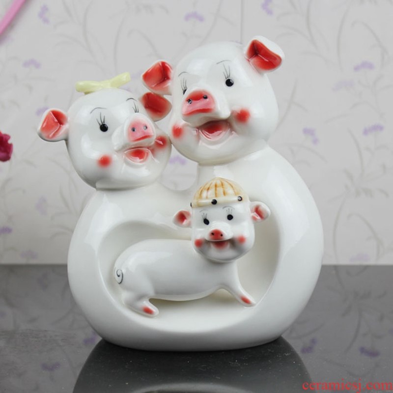 Study of contemporary and contracted sitting room lucky sheep lovely home decoration Wan Fuyang furnishing articles ceramics handicraft