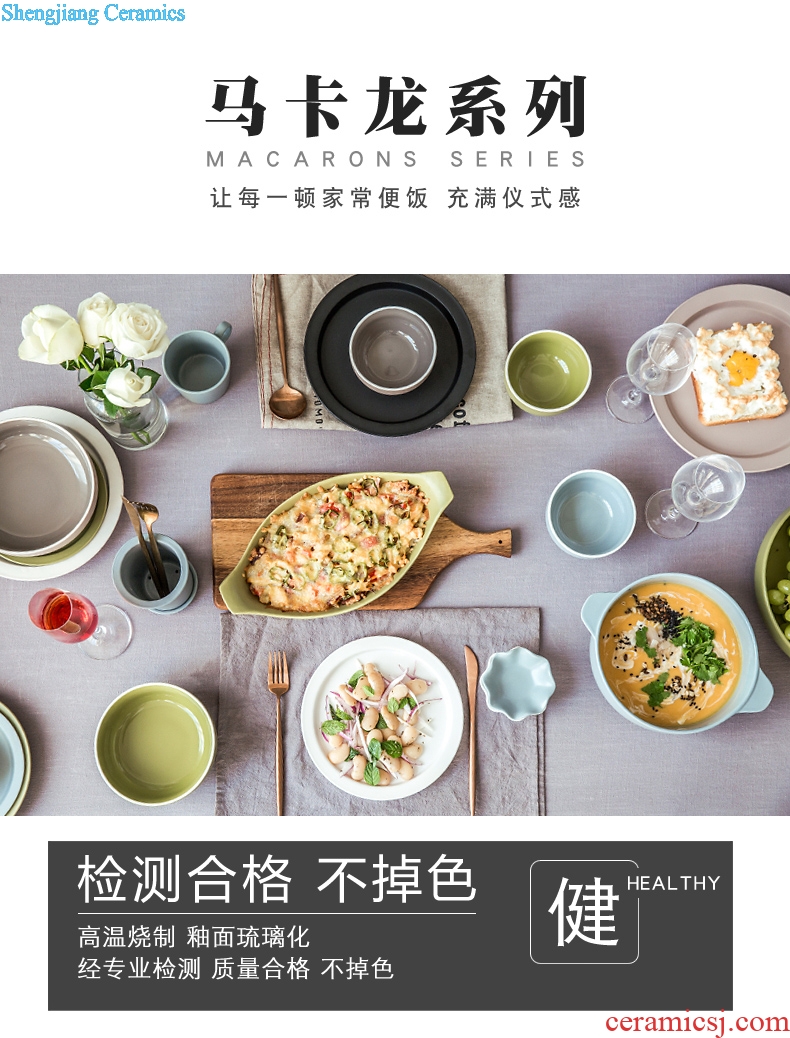 Million jia creative household ceramics tableware contracted rice bowls rainbow noodle bowl dishes dishes suit marca dragon soup bowl dish bowl