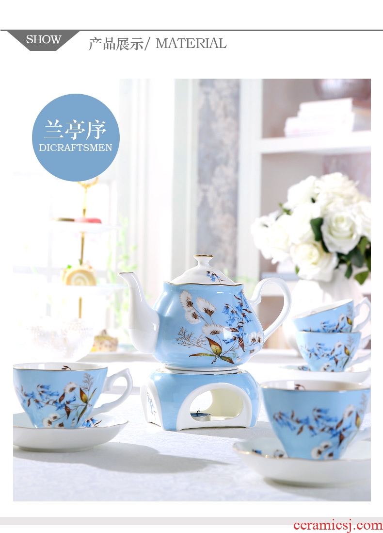 English afternoon tea and red tea sets coffee cup coffee home European top-grade ceramic sets of wedding gifts
