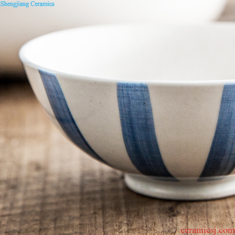 Ijarl million jia household creative Japanese students ceramic bowl fresh eat bowl millet porridge soup bowl Karen