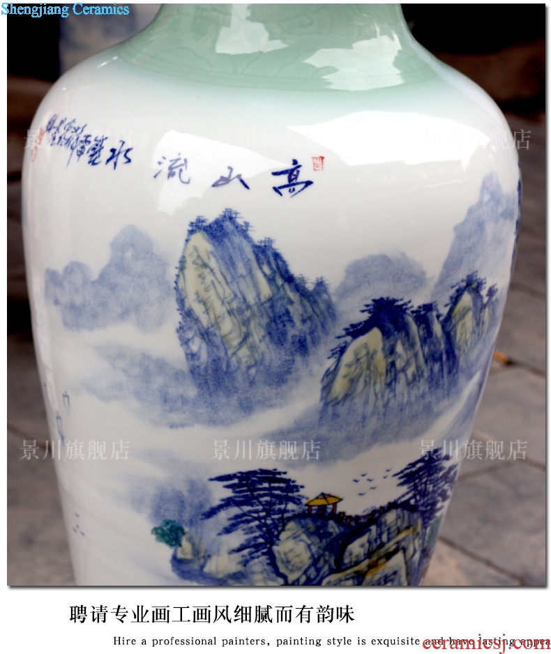 Jingdezhen ceramic hand picked home sitting room hotel modern flower arrangement of large vase act the role ofing is tasted furnishing articles