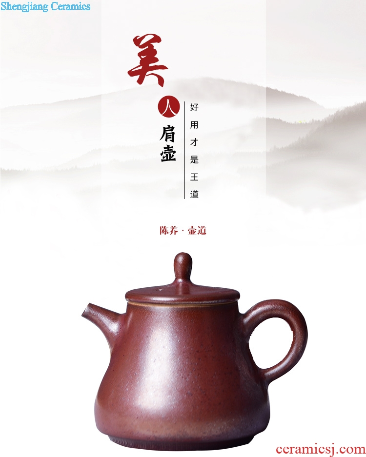 TaoXiChuan new jingdezhen ceramic handmade beauty shoulder single pot of practical tea accessories not purple