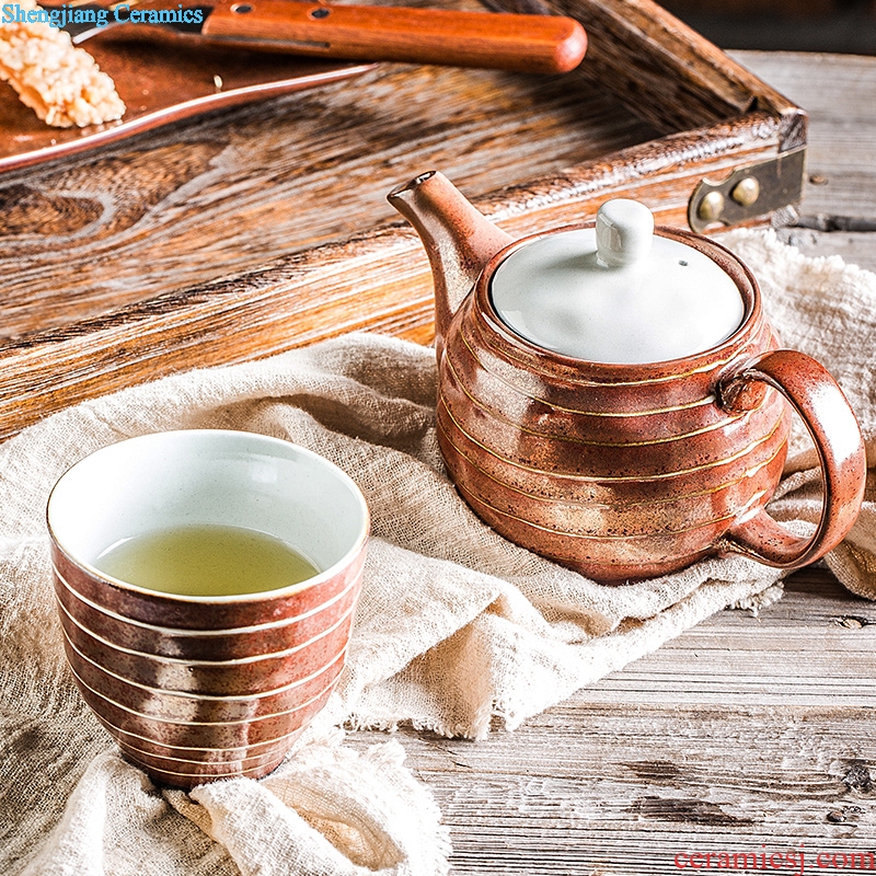Ijarl million fine porcelain ceramic teapot teacup restoring ancient ways of household cold cold cup tea kettle okra kettle