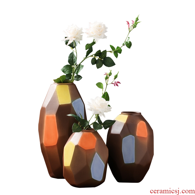 The modern ceramic vase furnishing articles creative contracted sitting room window table dry flower flower implement home decoration