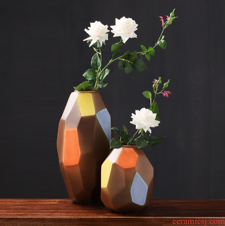 The modern ceramic vase furnishing articles creative contracted sitting room window table dry flower flower implement home decoration