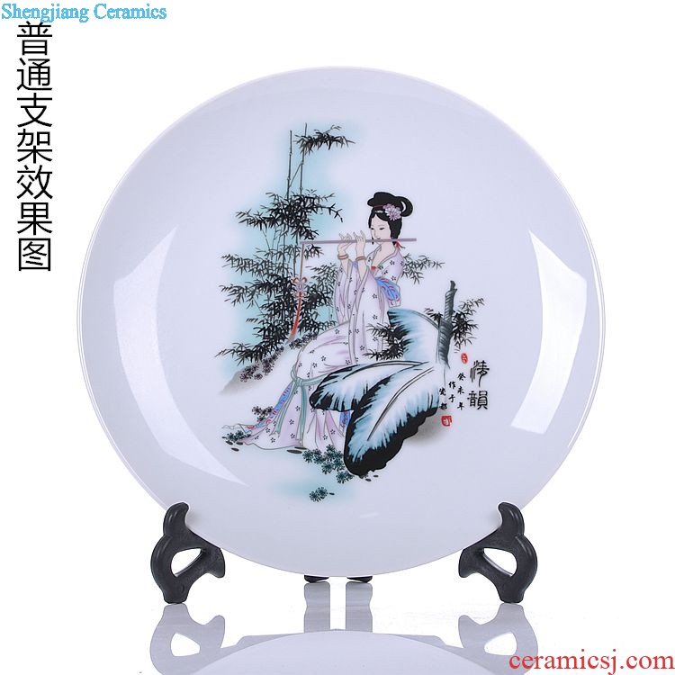 Jingdezhen ceramic decoration sat dish hang dish plate modern home act the role ofing handicraft furnishing articles gift flower
