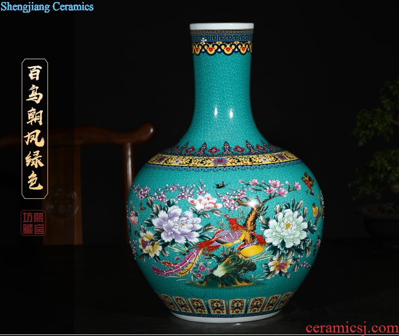 Jingdezhen ceramics of large vases, flower implement flower arranging living room home decoration ceramic bottle furnishing articles