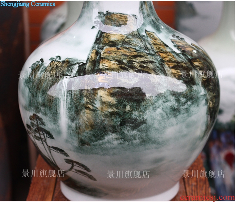 Jingdezhen ceramic vase huangshan sea of clouds mesa home office hotel the sitting room is the study of modern jewelry furnishing articles