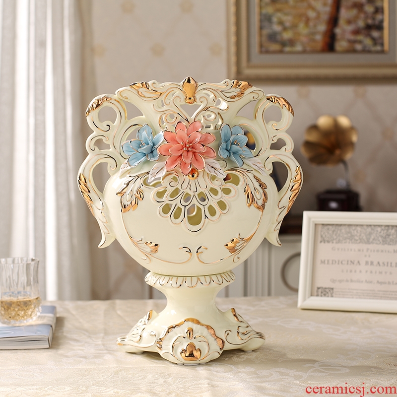 Jump the european-style handmade pottery and porcelain vase furnishing articles home home adornment the sitting room TV ark flower arranging, arts and crafts