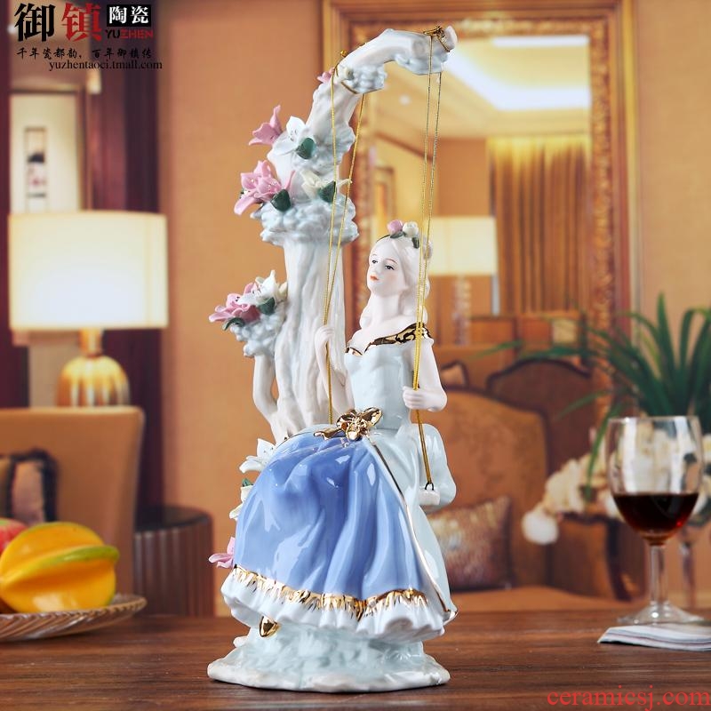 European beauty creative person furnishing articles study bedroom office decoration home decoration ceramic arts and crafts