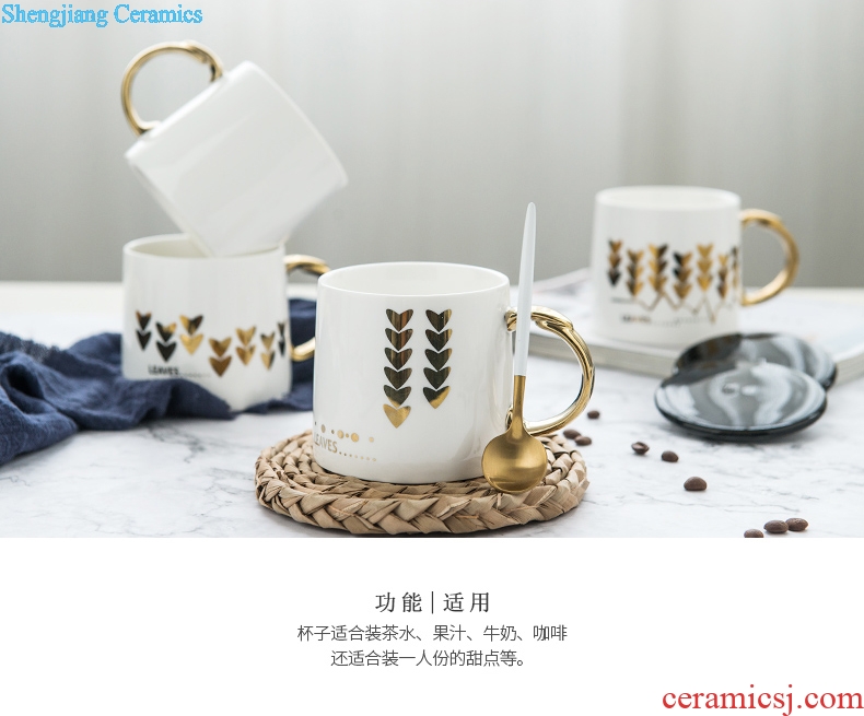 Ijarl million jia household contracted ceramic mug cup practical breakfast cup office coffee cup of water glass