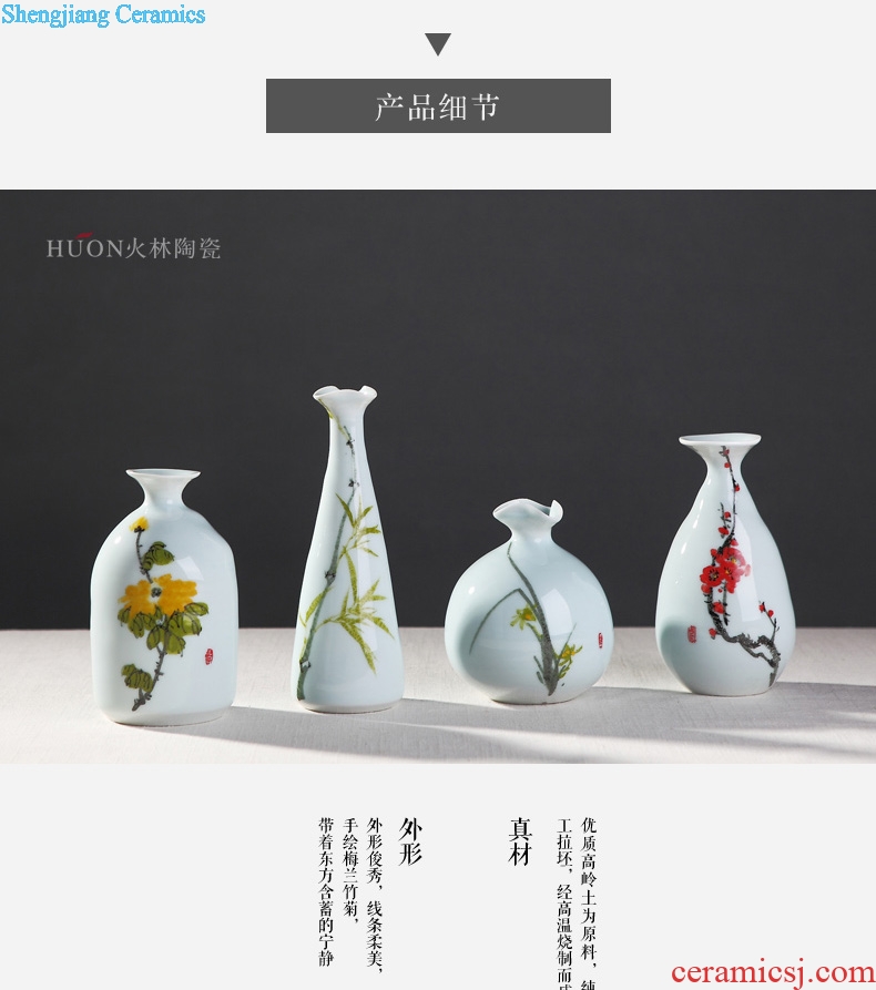 Modern Chinese jingdezhen ceramics contracted table counter porch desktop art furnishing articles floret bottle ornament