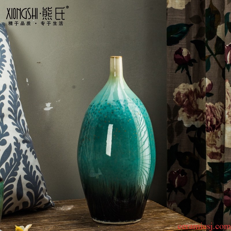 Jingdezhen ceramic vase of large living room TV cabinet ceramic home furnishing articles restoring ancient ways the sitting room porch decoration