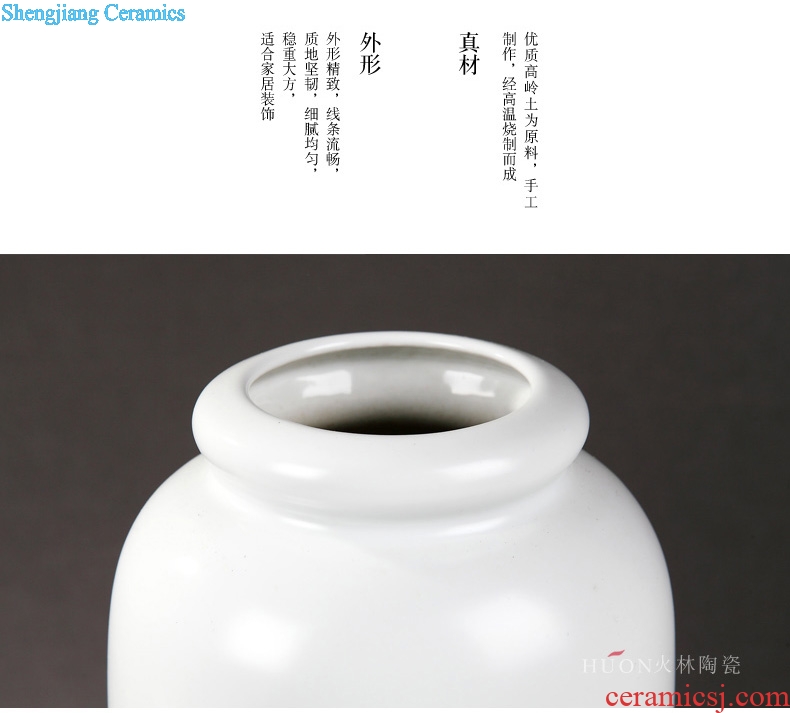 Creative modern new Chinese style ceramic vase furnishing articles contracted with TV wine jar of coloured drawing or pattern the sitting room porch decoration