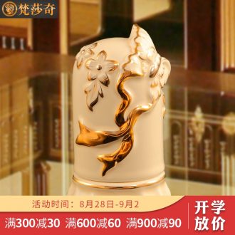 Vatican Sally's ceramic toothpick box of European luxury home sitting room toothpicks extinguishers creative decorations table hotel furnishing articles