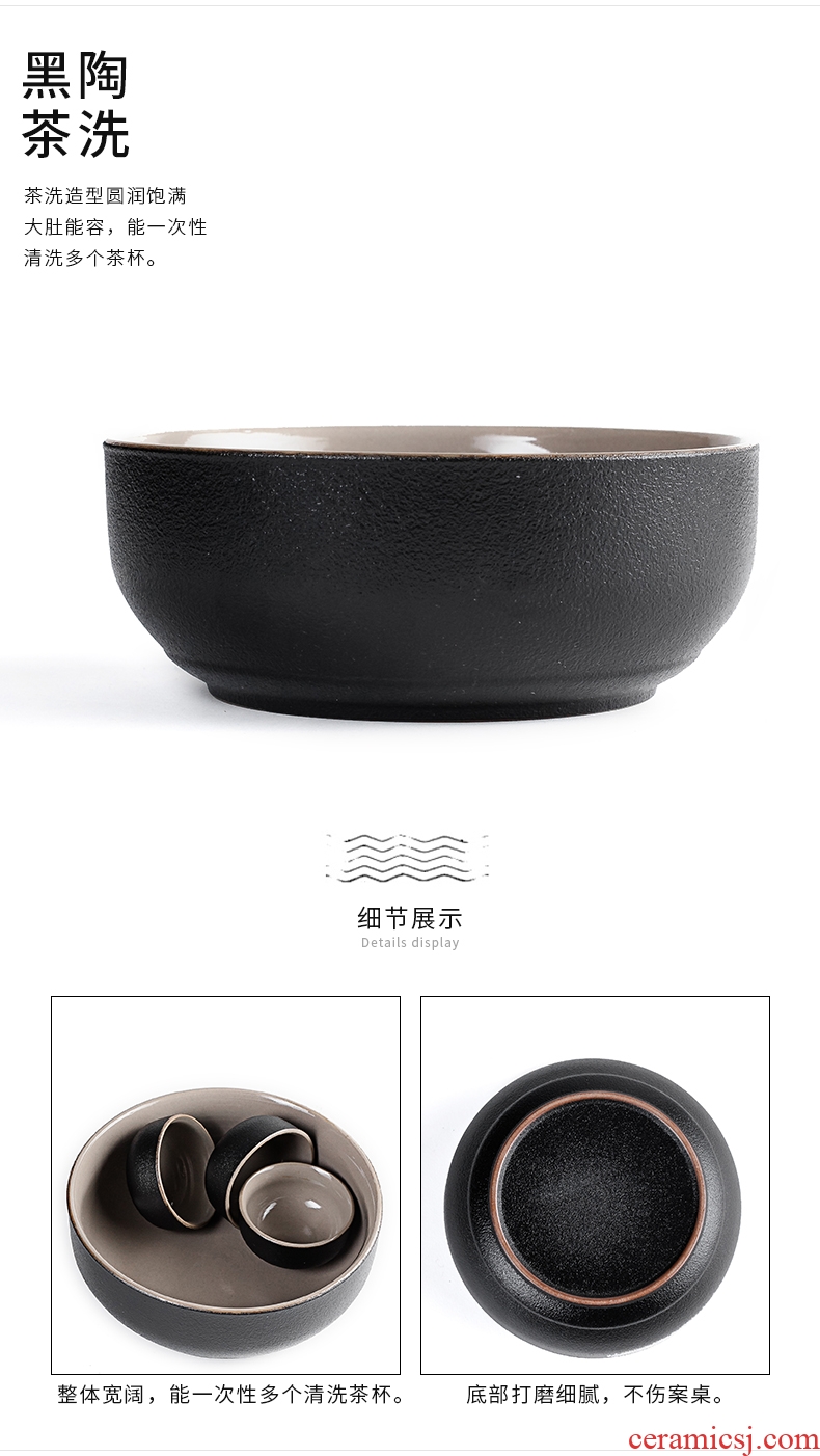 Hong bo acura ceramic tea set teapot tea cups kung fu tea set tea service of a complete set of zen suit household