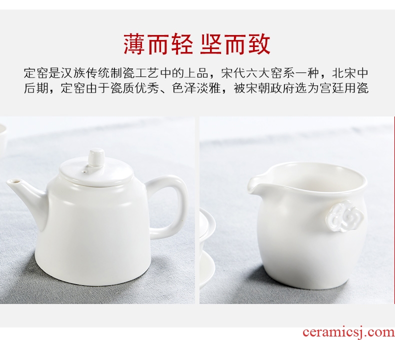 Japanese contracted household porcelain god purple sand tea set solid wood tea tray ceramic cups kung fu tea tea tea ceremony
