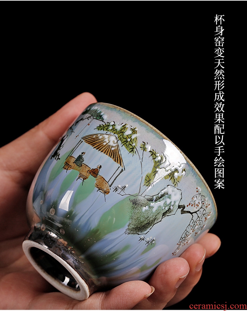 Chrysanthemum patterns of jingdezhen kiln hand-painted learning master cup single cup ceramics from the individual cups of tea cups