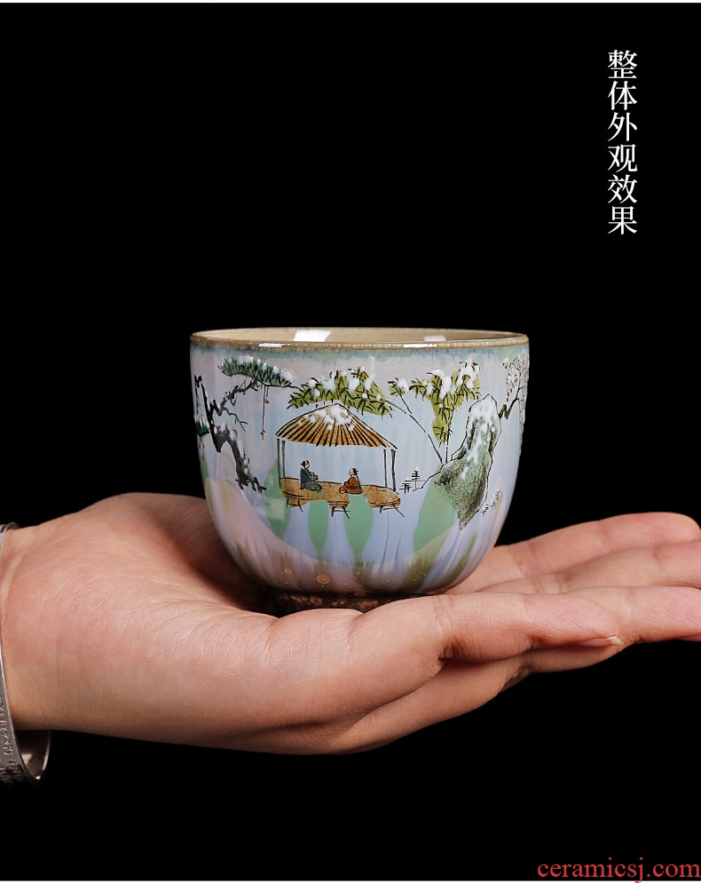 Chrysanthemum patterns of jingdezhen kiln hand-painted learning master cup single cup ceramics from the individual cups of tea cups