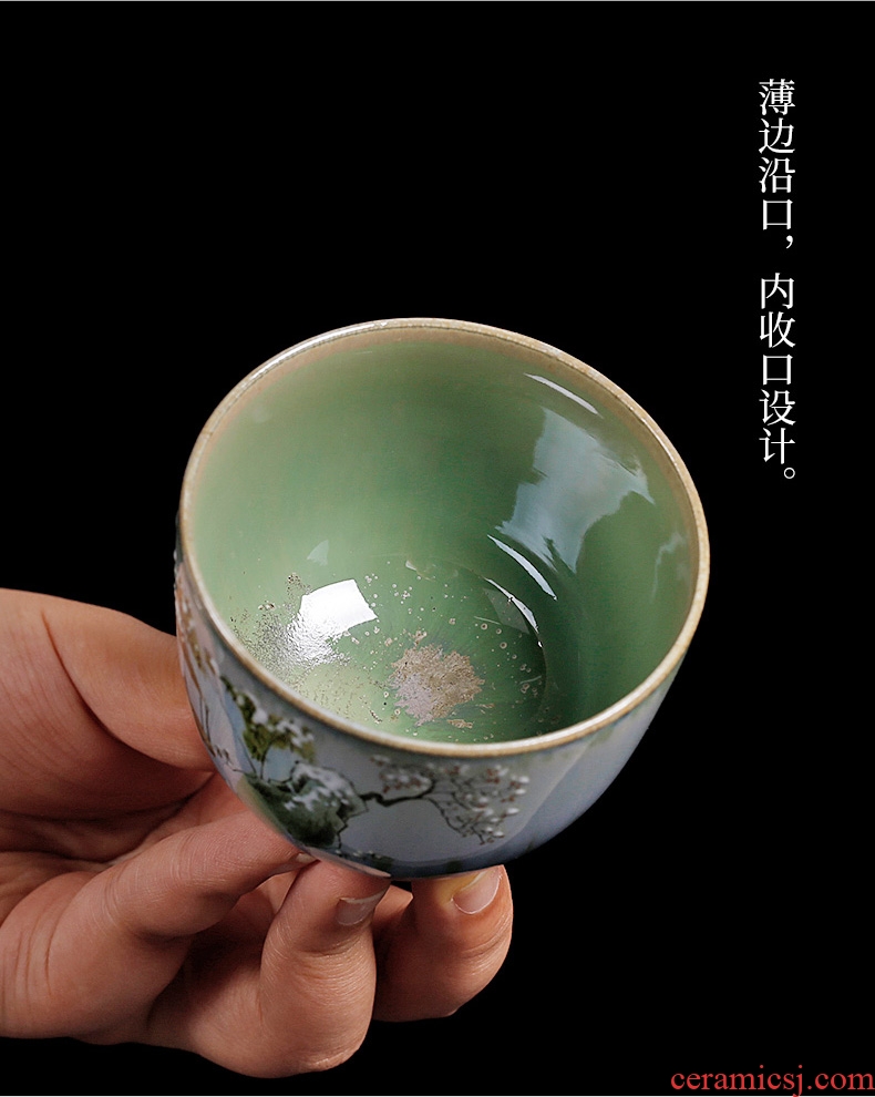 Chrysanthemum patterns of jingdezhen kiln hand-painted learning master cup single cup ceramics from the individual cups of tea cups