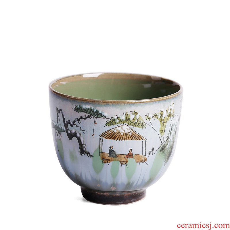 Chrysanthemum patterns of jingdezhen kiln hand-painted learning master cup single cup ceramics from the individual cups of tea cups