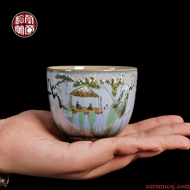 Chrysanthemum patterns of jingdezhen kiln hand-painted learning master cup single cup ceramics from the individual cups of tea cups