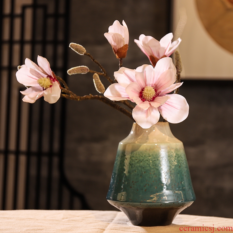New Chinese style is contemporary jingdezhen ceramic vase furnishing articles zen sitting room porch dry flowers floral wintersweet ornaments