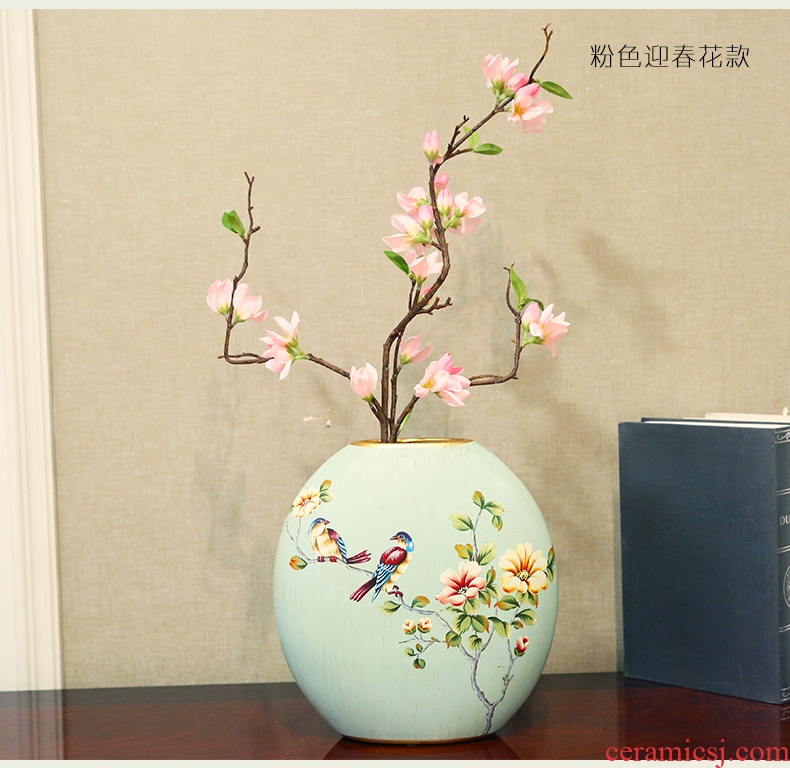 American country creative ceramic vase continental simulation floral suit sitting room adornment flower arranging wedding gift furnishing articles